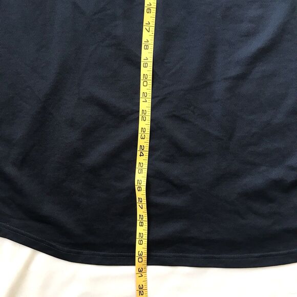 VTG Y2K 00s Nike Shirt Mens XL Navy Blue Long Sleeve Athletic Embroidered Swoosh - Picture 9 of 10